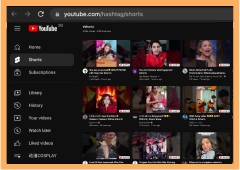 YouTube Shorts'u açın